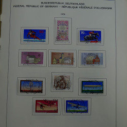 Collection timbres d'Allemagne R.F.A. 1975-1993 oblitérés en album Schaubek.