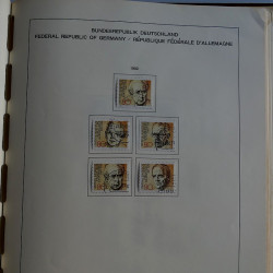 Collection timbres d'Allemagne R.F.A. 1975-1993 oblitérés en album Schaubek.