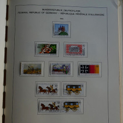 Collection timbres d'Allemagne R.F.A. 1975-1993 oblitérés en album Schaubek.