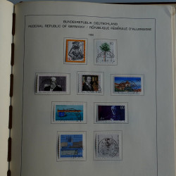 Collection timbres d'Allemagne R.F.A. 1975-1993 oblitérés en album Schaubek.