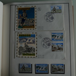 Collection historique des timbres Europa 1976-1979 en album Cérès.