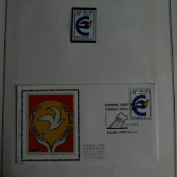 Collection historique des timbres Europa 1976-1979 en album Cérès.