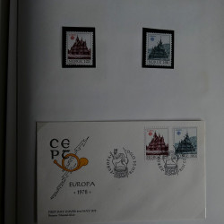 Collection historique des timbres Europa 1976-1979 en album Cérès.