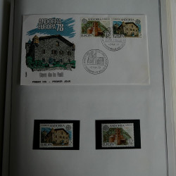 Collection historique des timbres Europa 1976-1979 en album Cérès.