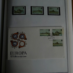 Collection historique des timbres Europa 1976-1979 en album Cérès.