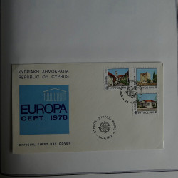 Collection historique des timbres Europa 1976-1979 en album Cérès.