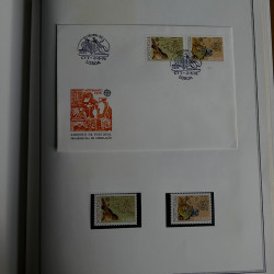 Collection historique des timbres Europa 1976-1979 en album Cérès.