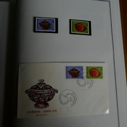 Collection historique des timbres Europa 1976-1979 en album Cérès.