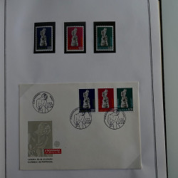 Collection historique des timbres Europa 1971-1975 en album Cérès.