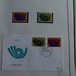 Collection historique des timbres Europa 1971-1975 en album Cérès.