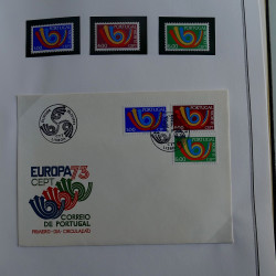 Collection historique des timbres Europa 1971-1975 en album Cérès.