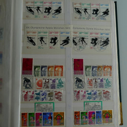 Collection timbres d'Allemagne R.F.A. 1960-1982 neufs et oblitérés en album.