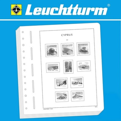 Albums pré imprimés Leuchtturm Chypre pour collection de timbres.