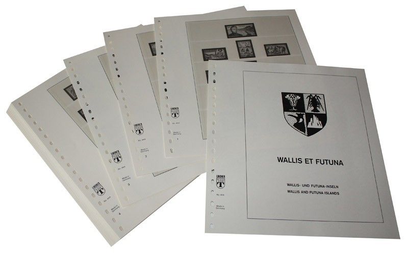 Albums Lindner-T pour collectionner les timbres de Wallis et Futuna parus jusqu'à nos jours