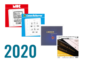 Compléments de feuilles 2020 des albums pour les timbres de France.