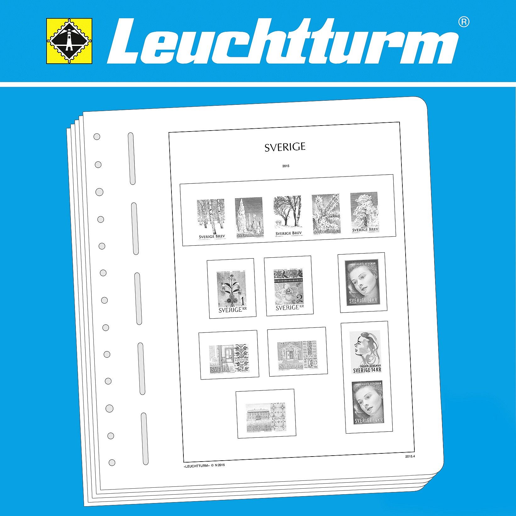 Albums pré imprimés Leuchtturm pour collection de timbres.