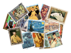 Pochettes de timbres thématiques sur les peintres et tableaux sélectionnées avec soin pour compléter votre collection.