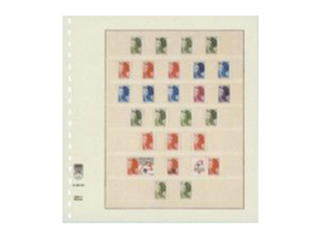 Feuilles Lindner double-t pour la collection timbres, enveloppes, cartes, blocs-feuillets.