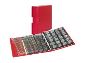 Album numismatique Publica M Color Lindner pour collectionner monnaies anciennes, modernes.