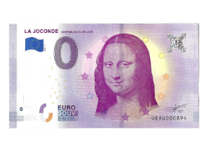 Billets Euro Souvenir de sites touristiques pour collectionner.
